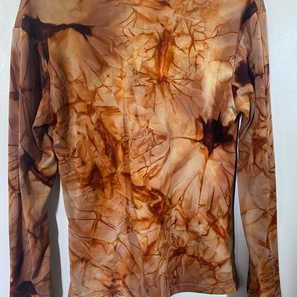 Y2K Desert Tie-Die Long Sleeve Women’s Top - Picture 4 of 5
